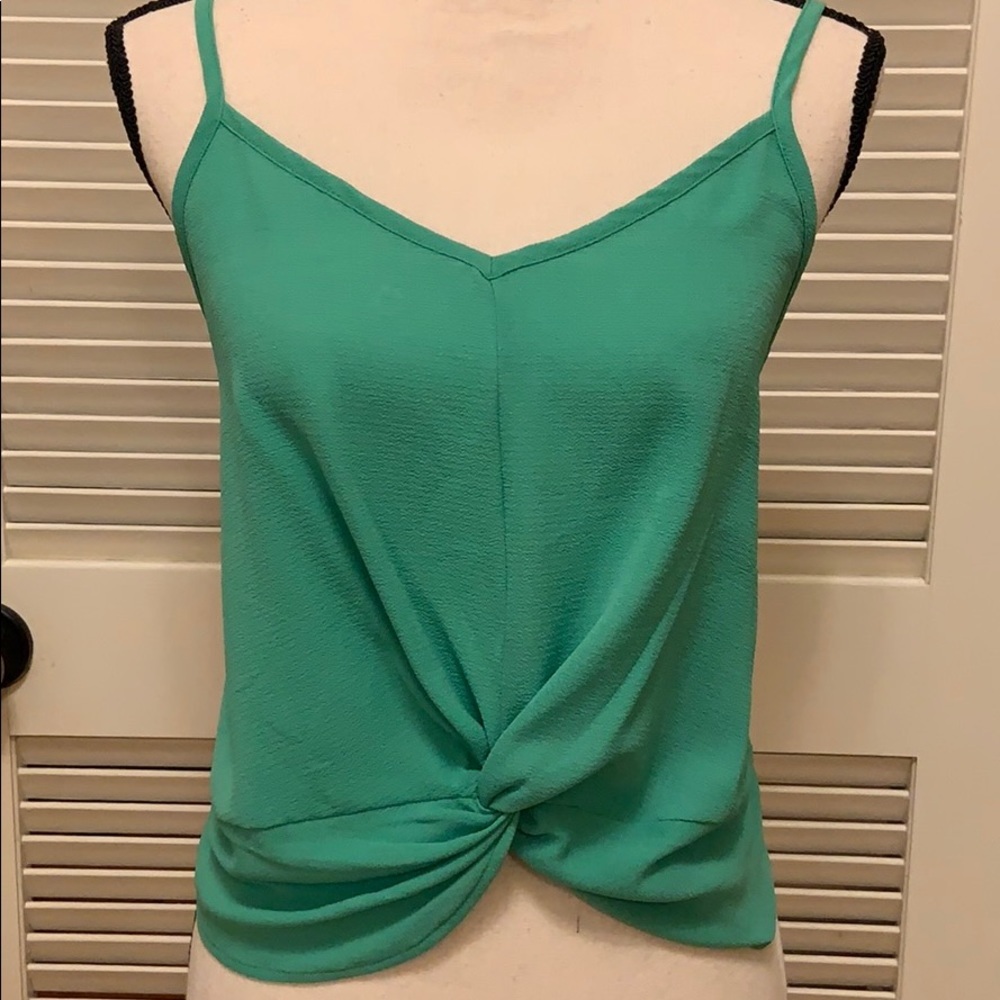 136. Sweet Claire Crop Top in Green